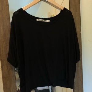 Michael Stars Black Scoop Neck